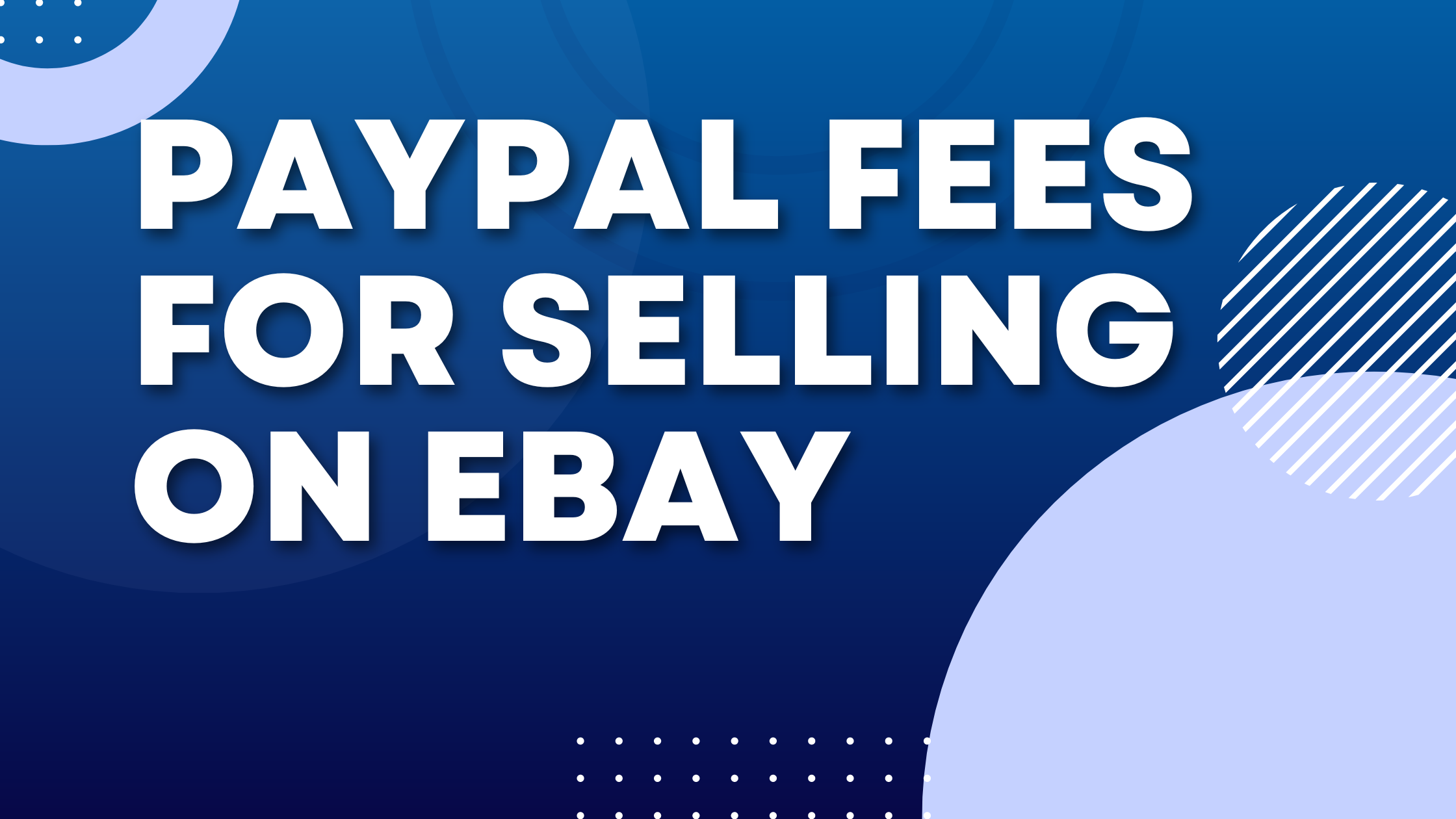 paypal fee for selling on ebay